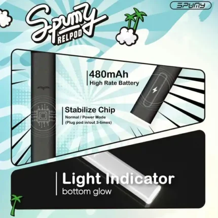 SPUMY主機/新冰熊五代煙桿/思邦迷霧化桿/通用4代5代煙彈/台灣現貨