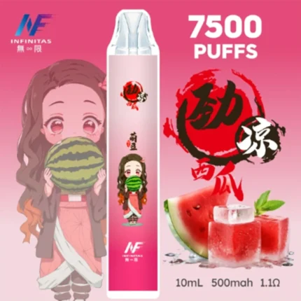 INF 7500 Puffs 拋棄式｜鬼滅之刃聯名款｜細霧化口感穩定享受